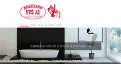 Desktop Screenshot of bergmansvvs.se